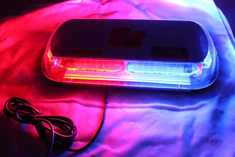 Deck Rupse 8 LED Amber Strobe Dash Windscreen Light Bar Beacon 